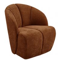 Woood Mojo fauteuil rib Roestbruin - thumbnail