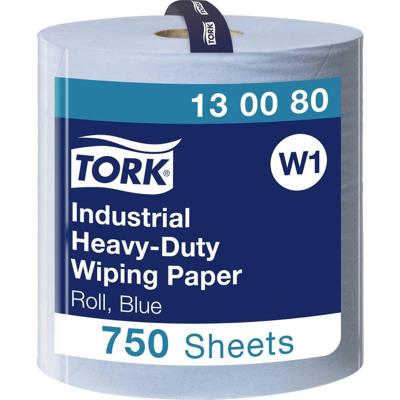 Poetspapier tork w1 industrial premium blauw Poetspapier tork w1 industrial premium blauw