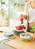 Rotho CAUMA Koelkastorganizer 13.6x18.4x11.3 cm 2.15L Wit/Transparant - thumbnail