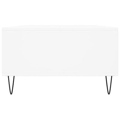 Salontafel 104x60x35 cm bewerkt hout wit Salontafel 104x60x35 cm bewerkt hout wit