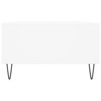 Salontafel 104x60x35 cm bewerkt hout wit - thumbnail