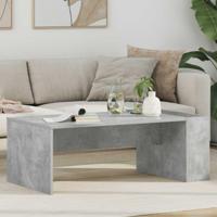 Salontafel Beton Grijs 95 x 50 x 34 cm Bewerkt hout - thumbnail