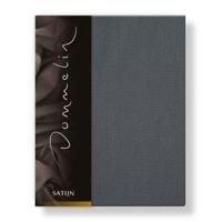 Dommelin Dommelin Hoeslaken Uni Satijn 300TC 555 Olifantgrijs 90x200/30 - thumbnail