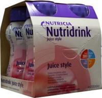 Nutridrink Juice style aardbei 200ml 4 Stuks - thumbnail