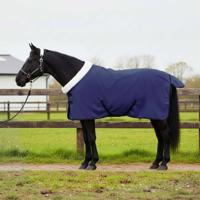 VidaXL Paardendeken marineblauw 105 cm polar fleece - thumbnail