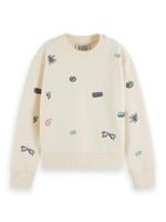 All-over embroidered sweatshirt - thumbnail