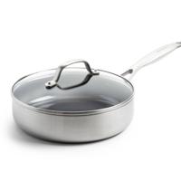 GreenPan Geneva Hapjespan 24 cm RVS - thumbnail