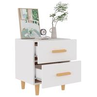 Nachtkastje 40x35x47,5 cm wit - thumbnail