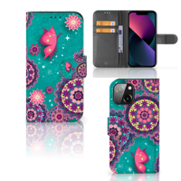 iPhone 13 Mini Hoesje Cirkels en Vlinders - thumbnail