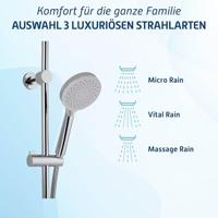 Saqu Dream regendoucheset met 4 straalsoorten Ø25cm chroom - thumbnail