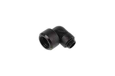 Alphacool Eiszapfen 16 mm HardTube compressiefitting 90° draaibaar G1/4" verbinding