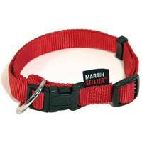 Martin halsband basic nylon rood - thumbnail