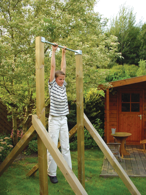 Rekstok Rudolf met vierkante palen 190x160cm