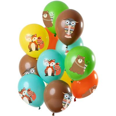 Ballonnen Set Bosdieren Premium - 12 Stuks