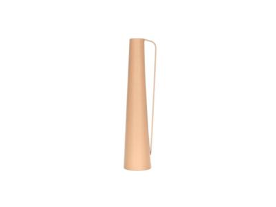 Vaas metaal13.4x11.5xh52cm koffie