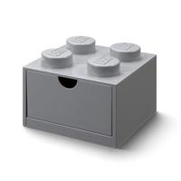 LEGO® Brick 4 Opbergbox Met Lade - Grijs - thumbnail