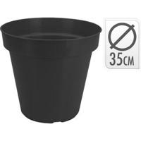 Bloempot Rond 35 cm Zwart - thumbnail
