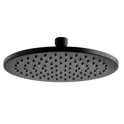Ronde Hoofddouche Lacus Soffioni Cromo 20 cm Mat Zwart 8mm