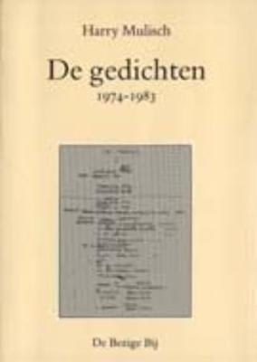 De gedichten, 1974-1983 (Paperback)