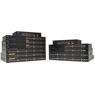Cisco SF350-24 poorts netwerkswitch zwart