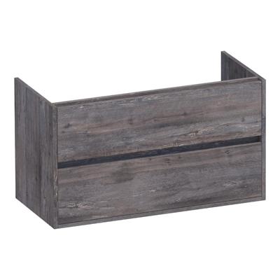 Brauer Adore - Onderkast - 100 cm - met 2 Softclose Lades Greeploos en 1 Sifon Uitsparing - Driftwood