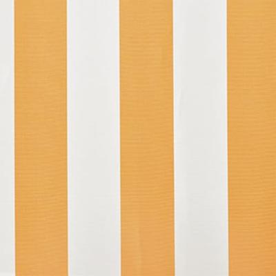 Luifeldoek 6x3 m canvas zonnebloemgeel en wit