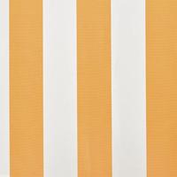 Luifeldoek 6x3 m canvas zonnebloemgeel en wit - thumbnail