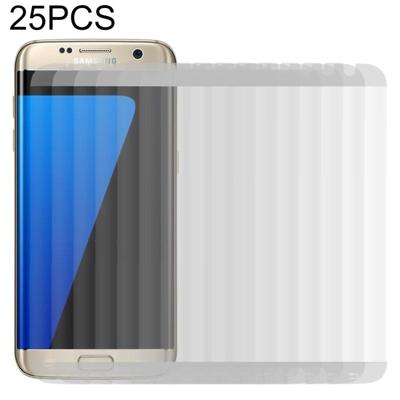 25 stuks voor Galaxy S7 Edge/G935 0.26 mm 9H oppervlaktehardheid gebogen oppervlak niet-volledig scherm gehard glas film (transparant)