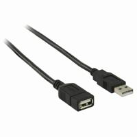 Nedis USB-Kabel | USB-A Male | USB-A Female | 480 Mbps | 2 m | 1 stuks - CCGB60010BK20 CCGB60010BK20 - thumbnail