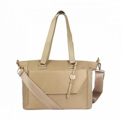 Laptoptas shopper dames 15.6 inch - beige - MŌSZ Denise