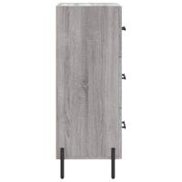 Dressoir 34,5x34x90 cm bewerkt hout grijs sonoma eikenkleurig - thumbnail