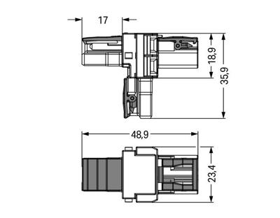 WAGO 770-1703 Connector 50 stuk(s)