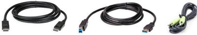 ATEN 2L-7D02UDPX3 toetsenbord-video-muis (kvm) kabel Zwart 1,8 m