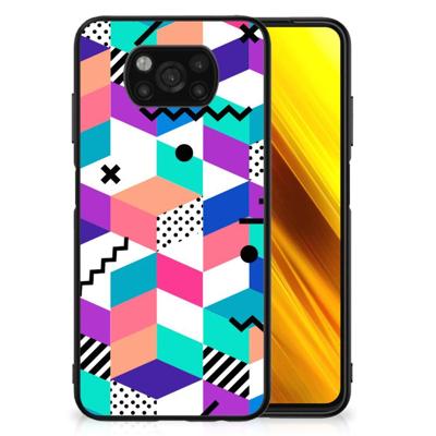 Xiaomi Poco X3 | X3 Pro Backcover Blokken Kleurrijk