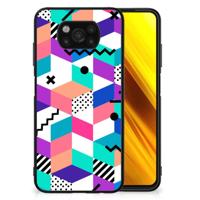 Xiaomi Poco X3 | X3 Pro Backcover Blokken Kleurrijk - thumbnail