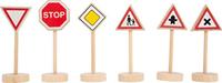Small Foot houten mini verkeersbordenset, 25dlg. - thumbnail
