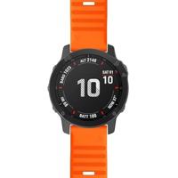 By Qubix - Siliconen bandje - Oranje - Compatible met Garmin Fenix 8-51mm - Compatible Garmin bandje - thumbnail