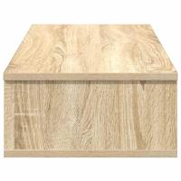 Wandschap met lades 80x31x17 cm bewerkt hout sonoma eikenkleur - thumbnail