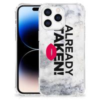 Apple iPhone 14 Pro Max Telefoonhoesje met tekst Already Taken White - thumbnail