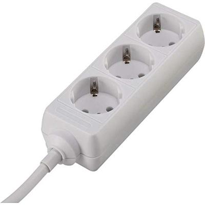 Basetech 1593786 Stekkerdoos 3-voudig Wit Randaarde stekker 1 stuk(s)