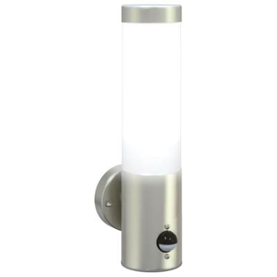 VidaXL Buiten wandlamp zilver 12 x 8,5 x 29 cm