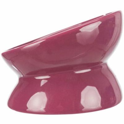 TRIXIE VOERBAK / WATERBAK VERHOOGD BORDEAUX / BES 13 CM 4 ST - thumbnail