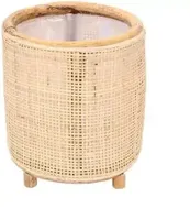 Rotan Webbing plantenmand 22x22x24cm - thumbnail