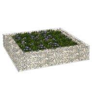 Gabion plantenbak verhoogd 100x100x20 cm gegalvaniseerd staal - thumbnail