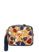 Chanel Pre-Owned CC fringe chain shoulder bag - Blue - thumbnail