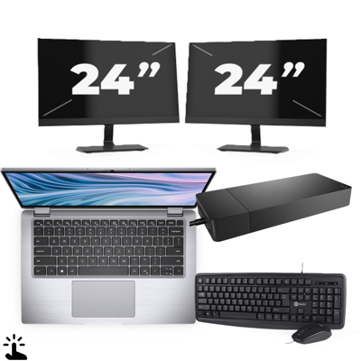 Dell Latitude 7410 - Intel Core i7-10e Generatie - 14 inch - Touch - 16GB RAM - 256GB SSD - Windows 11 Home + 2x 24 inch Monitor Dell Latitude 7410 - Intel Core i7-10e Generatie - 14 inch - Touch - 16GB RAM - 256GB SSD - Windows 11 Home + 2x 24 inch Monitor