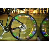 K-parts Fietswiel Verlichting Bike Lightning Spinning (Inclusief Batterijen) - thumbnail
