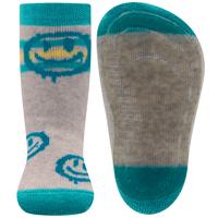 Ewers antislip sokken Stoppi softstep smiley zilvergrijs-29-30 - thumbnail