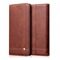 Casual stijl retro Crazy Horse textuur horizontale Flip lederen case voor Huawei Honor weergave 20 met kaartsleuven & houder & portemonnee (donker br - thumbnail
