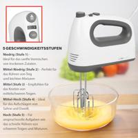 Clatronic HM 3775 Handmixer 400 W Wit - thumbnail